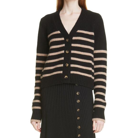 La Ligne Mini Marin Striped V Neck Cardigan size XL - Picture 1 of 5